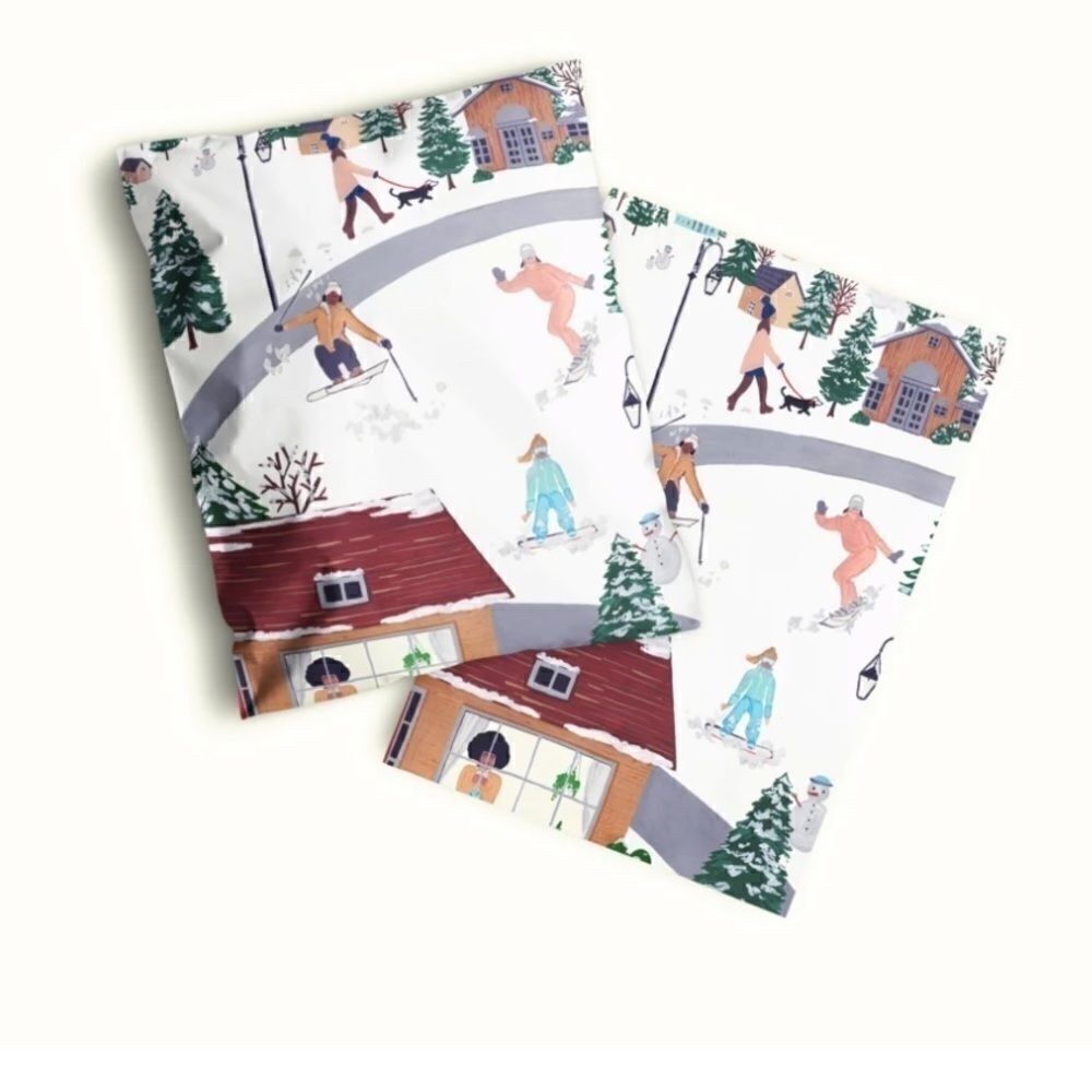 Poly Mailers MIX Happy 6x9 10x13 stickers 2” size & insert cards
